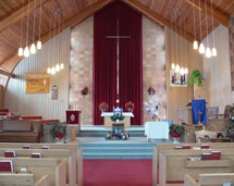 We decorate the church sanctuary for Christmas and celebrate this wonderful season together.
