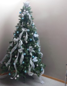Another Christmas tree decorates the United Church in Olds.